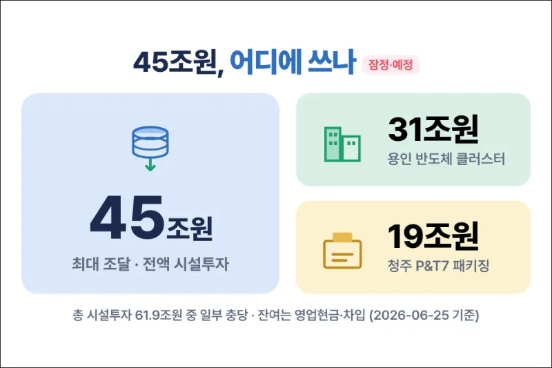 45조원 사용처 설명