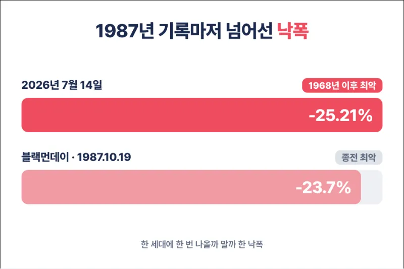ibm 최대 낙폭